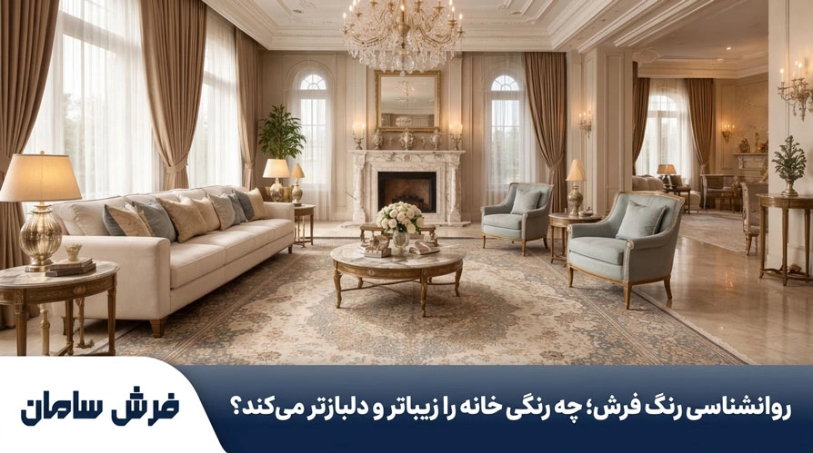 روانشناسی رنگ فرش؛ چه رنگی خانه را زیباتر و دلبازتر می‌کند؟